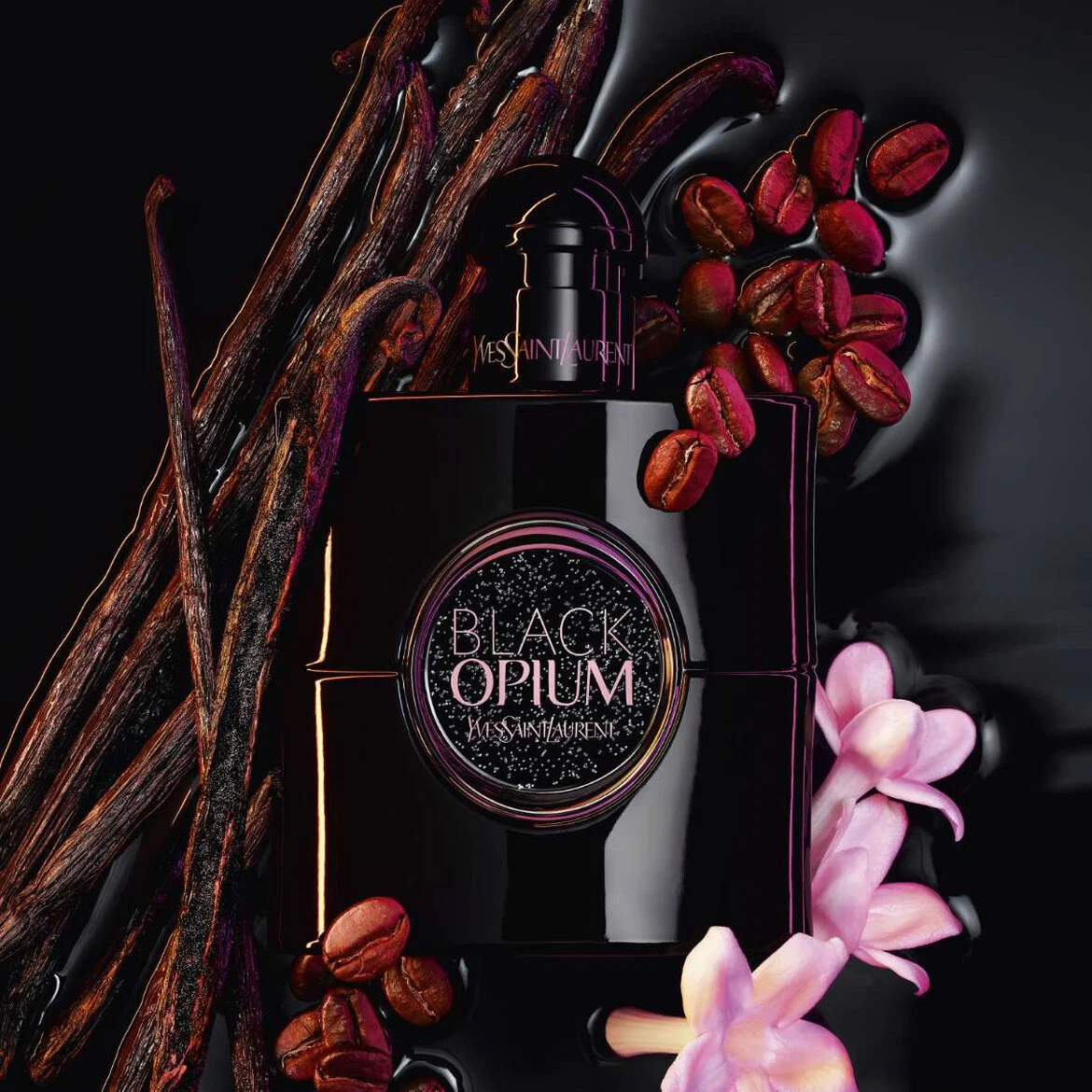 عطر ایو سن لورن بلک اوپیوم حجم و طراحی عطر ایو سن لورن بلک اوپیوم
